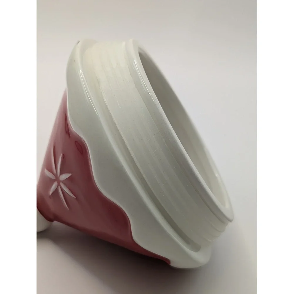 Johanna Parker Magenta Carnival Cottage Santa Claus Canister Cookie Jar Ceramic